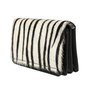 Leather Ladies Wallet Black with a Zebra Print