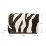 Portemonnee Dames - Cognac- Zebra Print - Klein formaat