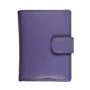 Card holder with card protector made of violet leather