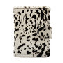 Black Leather Card Holder with Card Protector and Animal Print
