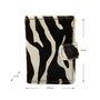 Leather Creditcard Holder Cognac with Card Protector and Zebra Print