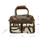 Leather Cowboysbag Brown with a Zebra Print