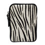 Black Leather Phone Pouch with Zebra Print-1