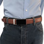 Leather Men Belt Light Brown with Automatic Buckle