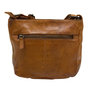 Light Brown Ladies Shoulder Bag Of Smooth Braided Leather