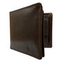 Men's Wallet Dark Brown Leather Billfold