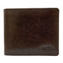 Men's Wallet Dark Brown Leather Billfold