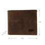Men's Wallet Cognac Buffalo Leather Billfold