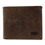 Men's Wallet Cognac Buffalo Leather Billfold