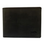 Men's Wallet Black Buffalo Leather Billfold