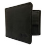 Men's Wallet Black Buffalo Leather Billfold