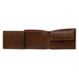 Men's Wallet Brown Buffalo Leather Billfold