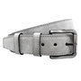 Belt Men Belt Women 4.5 cm from Grey Suede Leather