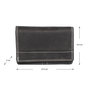 Women's Wallet Black RFID Buffalo Leather