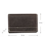 Women's wallet dark brown buffalo leather