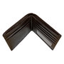 Wallet Men Billfold of Dark Brown Leather