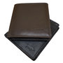 Wallet Men Billfold of Dark Brown Leather