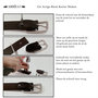 Men's Belt - 3.5 cm wide - in Dark Brown Braided Leather