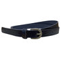 Waist Belt Women - 2 cm Belt Women - Dark Blue Leather