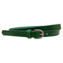 Waist Belt Women - 2 cm Belt Women - Green Leather