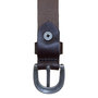 Waist Belt Women - 2 cm Belt Croco Print - Dark Brown Leather
