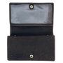 Ladies Black Buffalo Leather Wallet