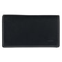 Ladies black buffalo leather wallet with RFID