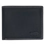 Men's Wallet - Billfold Black Buffalo Leather