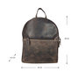 Backpack Made Of Dark Brown Leather - Compact Model