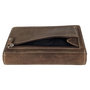 Spacious Wallet for Women from Cognac Buffalo Leather