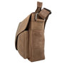 Beige Messenger Bag Shoulder Bag Of Genuine Leather