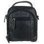 Black Leather Crossbody Shoulder Bag Or Belt Bag