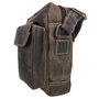 Shoulder Bag Crossbody Bag Made Of Dark Brown Leather