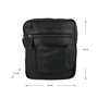 Leather Shoulder Bag Crossbody Bag Black