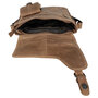 Shoulder Bag Messenger Bag Made Of Taupe Leather