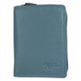 Women's RFID Light Blue Leather Wallet