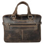Laptop bag for 15.6 inch Laptops - Dark Brown Buffalo Leather