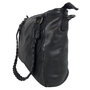 Arrigo Shoulder Bag Handbag Ladies in Black Washed Leather