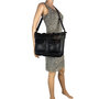Women's Bag, Shoulder Bag, Handbag of Black Washed Leather