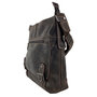 Crossbody Shoulder bag of Dark Brown Buffalo Leather