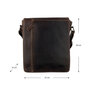Dark Brown Leather Shoulder Bag For Ladies And Men