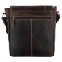 Dark Brown Leather Shoulder Bag For Ladies And Men