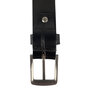 Belt 3 cm Black Leather for Men and Women