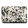 Black Leather Ladies Wallet with a Animal Print