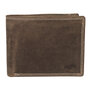 Mens Wallet With RFID In Brown Buffalo Leather