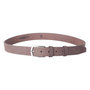 Belt Of 3 cm Wide Made Of Dark Brown Leather
