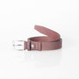 Belt Of 3 cm Wide Made Of Dark Brown Leather