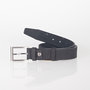 Leather Belt 3.5 cm wide made of Black / Anthracite Buffalo Leather
