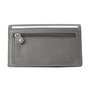 Harmonica Leather ladies wallet, gray large