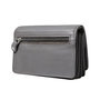  Leather wallet, grey color, medium size